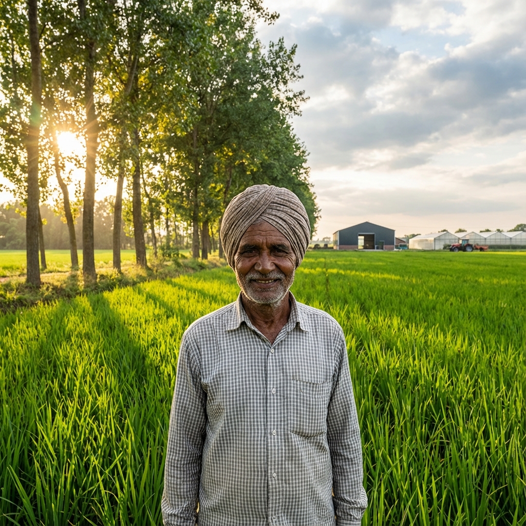 Happy Indian Farmer